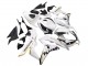 Purchase 2007-2008 White Gold Glossy Black Playboy Honda CBR600RR Motorcycle Fairing UK