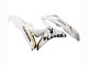 Purchase 2007-2008 White Gold Glossy Black Playboy Honda CBR600RR Motorcycle Fairing UK