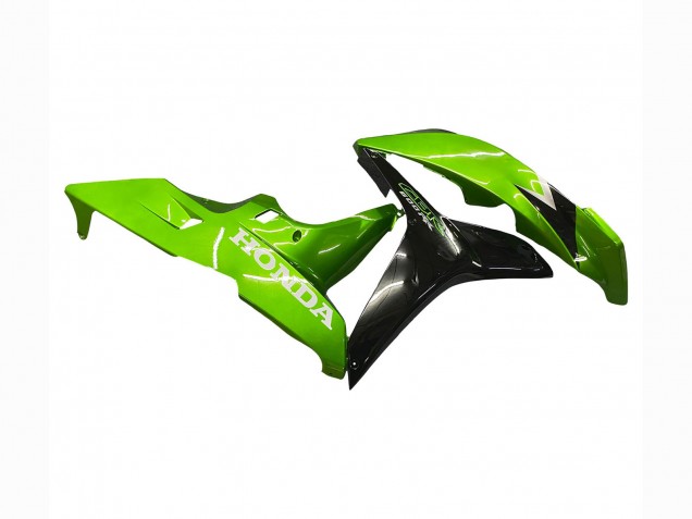 Purchase 2007-2008 Green Glossy Black Honda CBR600RR Motorcycle Fairing Kits UK
