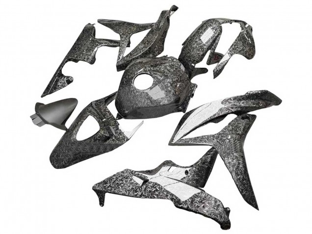 Purchase 2007-2008 Black Forged Carbon Fiber Honda CBR600RR Motorcycle Fairings UK