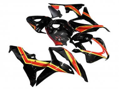 Purchase 2007-2008 Red Gold Glossy Black Honda CBR600RR Motorcycle Fairings UK