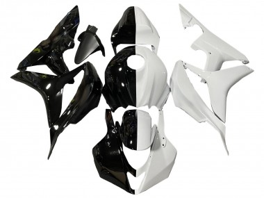 Purchase 2007-2008 White Glossy Black Split Honda CBR600RR Motorcycle Fairings UK
