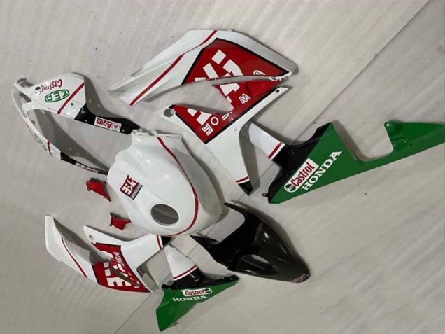 Purchase 2007-2008 White Green Red Castrol Honda CBR600RR Motorcycle Fairings UK