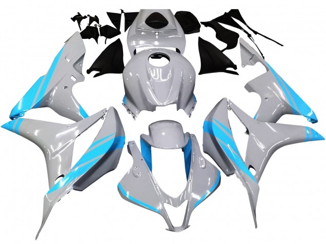 Purchase 2007-2008 Glossy Grey Light Blue Honda CBR600RR Motorcycle Fairings UK