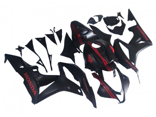 Purchase 2007-2008 Matte Black Red Honda CBR600RR Motorcycle Fairings UK