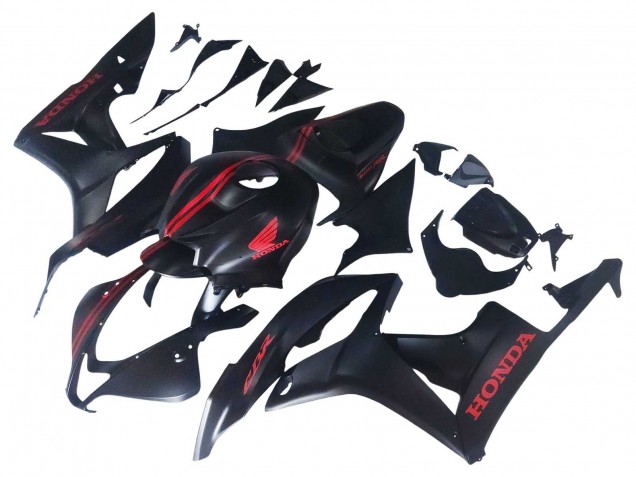 Purchase 2007-2008 Matte Black Red Honda CBR600RR Motorcycle Fairings UK