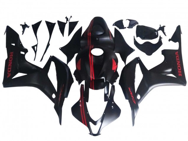 Purchase 2007-2008 Matte Black Red Honda CBR600RR Motorcycle Fairings UK