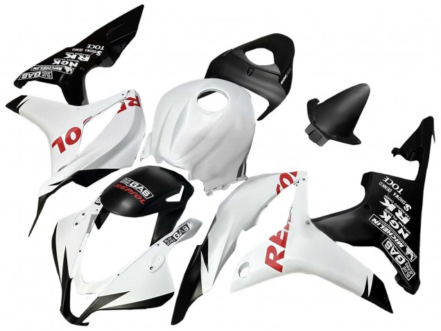 Purchase 2007-2008 White Matte Black Red Repsol Honda CBR600RR Motorcycle Fairings UK