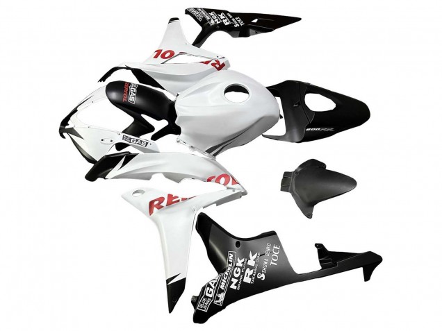 Purchase 2007-2008 White Matte Black Red Repsol Honda CBR600RR Motorcycle Fairings UK