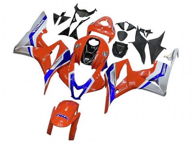 Purchase 2007-2008 Silver Blue Red HRC Honda CBR600RR Motorcycle Fairings UK