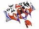 Purchase 2007-2008 Silver Blue Red HRC Honda CBR600RR Motorcycle Fairings UK