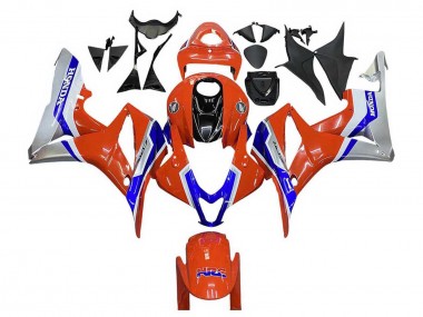 Purchase 2007-2008 Silver Blue Red HRC Honda CBR600RR Motorcycle Fairings UK