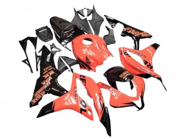 Purchase 2007-2008 Orange Glossy Black Repsol Honda CBR600RR Motorcycle Fairings UK