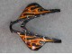 Purchase 2007-2008 Glossy Black Orange Flame Honda CBR600RR Motorcycle Fairings UK