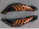 Purchase 2007-2008 Glossy Black Orange Flame Honda CBR600RR Motorcycle Fairings UK