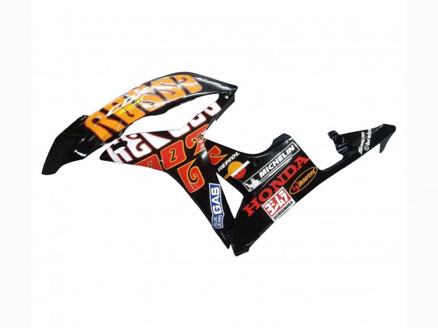 Purchase 2007-2008 Yellow Orange Glossy Black Rossi Repsol Honda CBR600RR Motorcycle Fairings UK