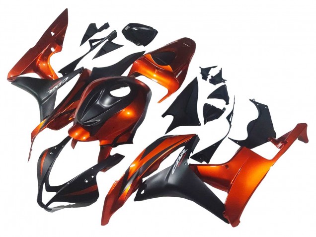 Purchase 2007-2008 Orange Matte Black Honda CBR600RR Motorcycle Fairing UK