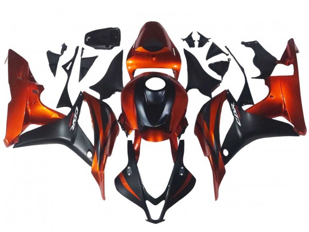 Purchase 2007-2008 Orange Matte Black Honda CBR600RR Motorcycle Fairing UK