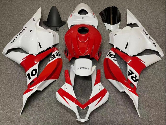 Purchase 2007-2008 White Red Repsol Honda CBR600RR Motorcycle Fairings UK