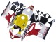 Purchase 2007-2008 White Yellow Red Repsol HRC Honda CBR600RR Motorcycle Fairings UK