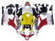 Purchase 2007-2008 White Yellow Red Repsol HRC Honda CBR600RR Motorcycle Fairings UK