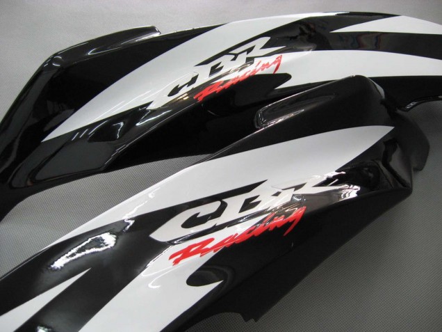 Purchase 2007-2008 White Black Racing Honda CBR600RR Motorcycle Fairings UK