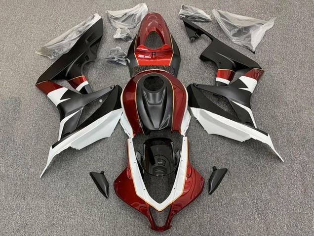 Purchase 2007-2008 White Red Matte Black Honda CBR600RR Motorcycle Fairings UK