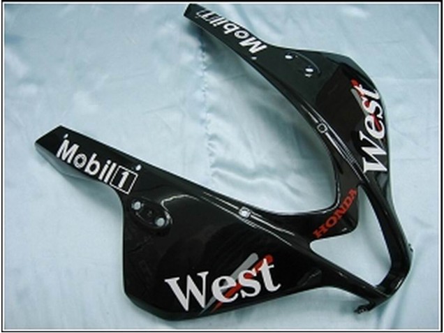 Purchase 2007-2008 Glossy Black White West Honda CBR600RR Motorcycle Fairings UK