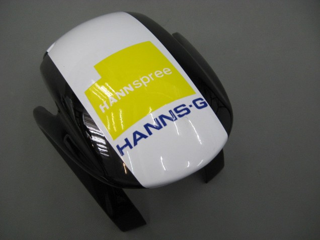Purchase 2007-2008 White Green Yellow Glossy Black Hannspree Honda CBR600RR Motorcycle Fairings UK