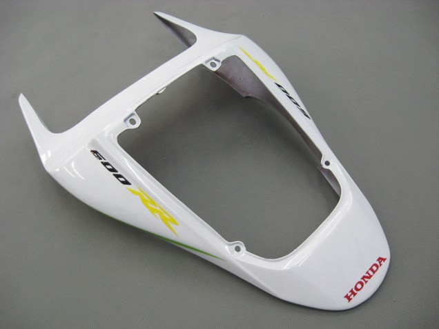 Purchase 2007-2008 White Green Yellow Glossy Black Hannspree Honda CBR600RR Motorcycle Fairings UK