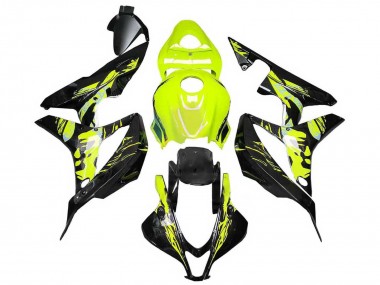 Purchase 2007-2008 Yellow Glossy Black Honda CBR600RR Motorcycle Fairings UK