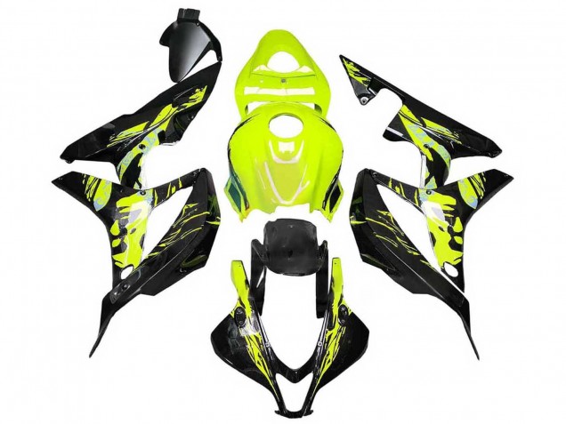 Purchase 2007-2008 Yellow Glossy Black Honda CBR600RR Motorcycle Fairings UK