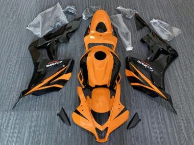 Purchase 2007-2008 Orange Glossy Black Racing Honda CBR600RR Motorcycle Fairings UK