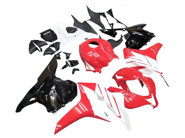 Purchase 2009-2012 White Red Glossy Black Honda CBR600RR Motorcycle Fairing Kits UK