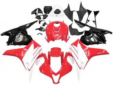 Purchase 2009-2012 White Red Glossy Black Honda CBR600RR Motorcycle Fairing Kits UK