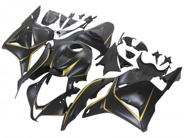Purchase 2009-2012 Matte Black Gold Honda CBR600RR Motorcycle Fairings UK