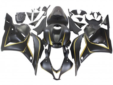 Purchase 2009-2012 Matte Black Gold Honda CBR600RR Motorcycle Fairings UK