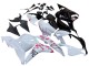 Purchase 2009-2012 White Cherry Blossom Glossy Black Honda CBR600RR Motorcycle Fairings UK