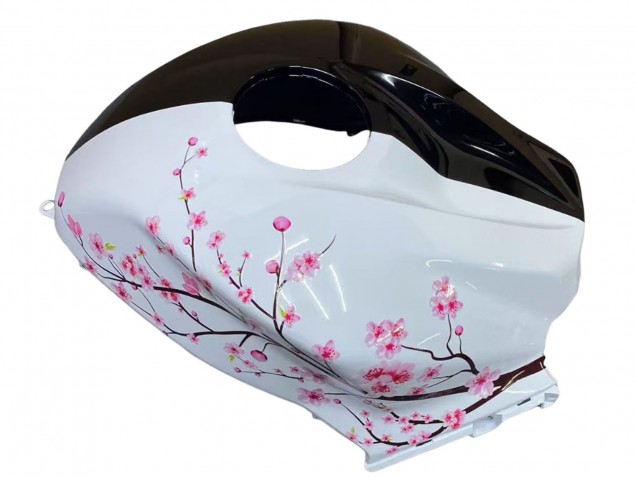 Purchase 2009-2012 White Cherry Blossom Glossy Black Honda CBR600RR Motorcycle Fairings UK