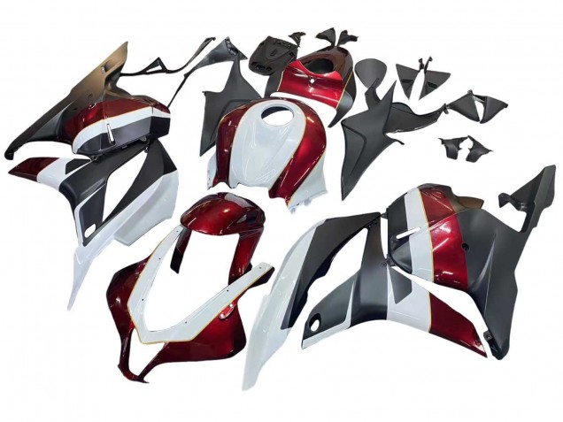 Purchase 2009-2012 White Red Matte Black Honda CBR600RR Motorcycle Fairings UK