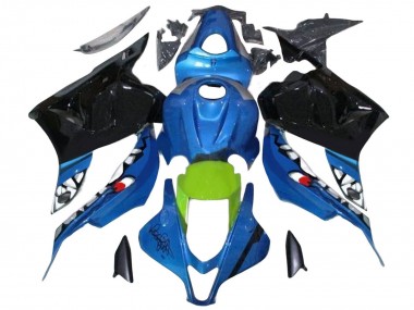 Purchase 2009-2012 Blue Green Glossy Black Shark Honda CBR600RR Motorcycle Fairings UK