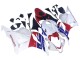 Purchase 2009-2012 White Red Blue Honda CBR600RR Motorcycle Fairings UK