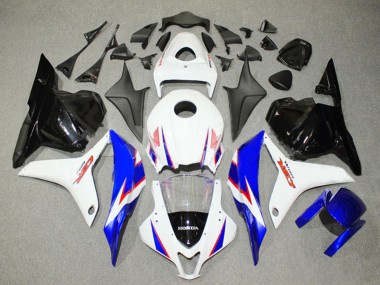 Purchase 2009-2012 White Blue Glossy Black Honda CBR600RR Bike Fairings UK