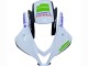Purchase 2009-2012 White Green Glossy Black Hannspree Honda CBR600RR Motorcycle Fairings UK