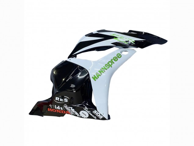 Purchase 2009-2012 White Green Glossy Black Hannspree Honda CBR600RR Motorcycle Fairings UK