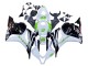 Purchase 2009-2012 White Green Glossy Black Hannspree Honda CBR600RR Motorcycle Fairings UK