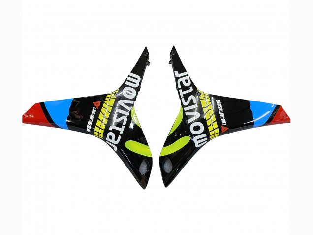 Purchase 2009-2012 Black Multicolor MoviStar Honda CBR600RR Motorcycle Fairings UK