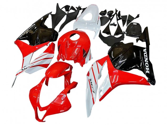 Purchase 2009-2012 White Red Glossy Black Honda CBR600RR Motorcycle Fairing UK