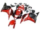Purchase 2009-2012 Red Glossy Black Matte Black Stripe Honda CBR600RR Motorcycle Fairings UK