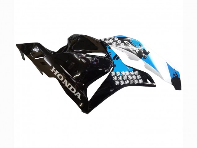 Purchase 2009-2012 White Blue Glossy Black Honda CBR600RR Motorcycle Fairings Kit UK